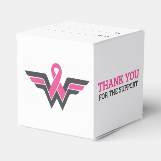 乳がん支援ギフトボックスをありがとう フェイバーボックス (裏面サイド)
