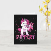 乳がん支援スクワッドシャツ乳がんAw カード (黄色い花)