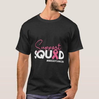 乳がん支援スクワッドピンクリボンギフト Tシャツ