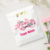 乳がん支援チームピンクリボンのパーソナライズ フェイバーバッグ (封をした状態)