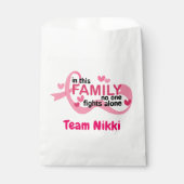 乳がん支援チームピンクリボンのパーソナライズ フェイバーバッグ (正面)