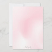 乳がん支援チームピンクリボンのパーソナライズ 招待状 (裏面)