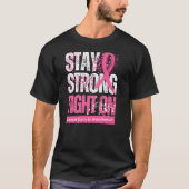 乳がん支援モチベーショナルクオート Tシャツ (正面)