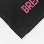 乳がん支援ヴィンテージ家族乳がん フリースブランケット (角)