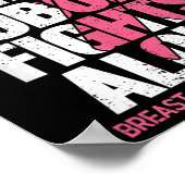 乳がん支援ヴィンテージ家族乳がん ポスター (角)