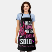 乳がん支援家族女性の乳がんA エプロン (着用した状態)