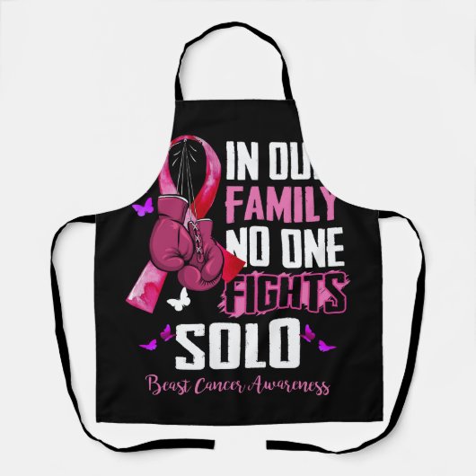 乳がん支援家族女性の乳がんA エプロン (正面)