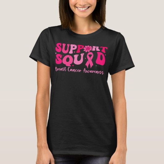 乳がん支援班の乳がん生存者 Tシャツ (正面)