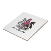 乳がん支援馬ベクターTシャツデザイン_1 タイル (側面)