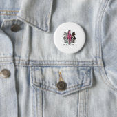 乳がん支援馬ベクターTシャツデザイン_1 缶バッジ (インサイチュ)