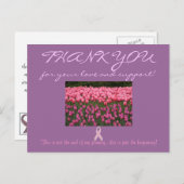 乳がん支援「ありがとう」カード ポストカード (正面/裏面)