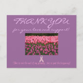 乳がん支援「ありがとう」カード ポストカード (正面)