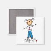 乳がん支援Tシャツとギフト マグネット (正面/裏面)