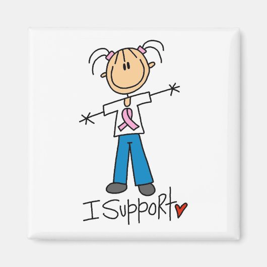 乳がん支援Tシャツとギフト マグネット (正面)