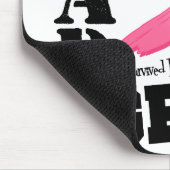 乳がん放射線セラピー素晴らしいグラード マウスパッド (コーナー)