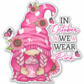 乳がん格言ビニールシール シール (正面)