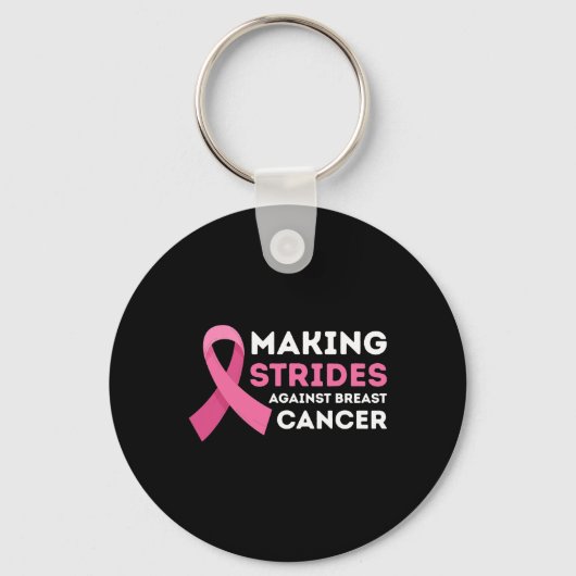 乳がん治療に対する闘い認識度 キーホルダー (正面)