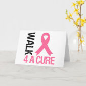 乳がん治療のための散歩 カード (黄色い花)