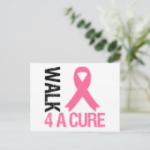 乳がん治療のための散歩 ポストカード (スタンド正面)