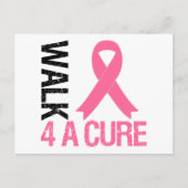 乳がん治療のための散歩 ポストカード (正面)