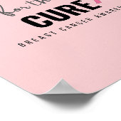 乳がん治療の支援ポスター&プリント ポスター (角)