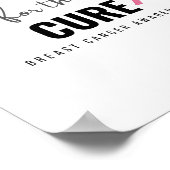 乳がん治療の支援ポスター&プリント ポスター (角)