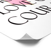 乳がん治療への希望認識度プリント ポスター (角)