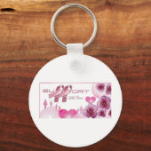 乳がん治療を支援する認識度 キーホルダー (正面)