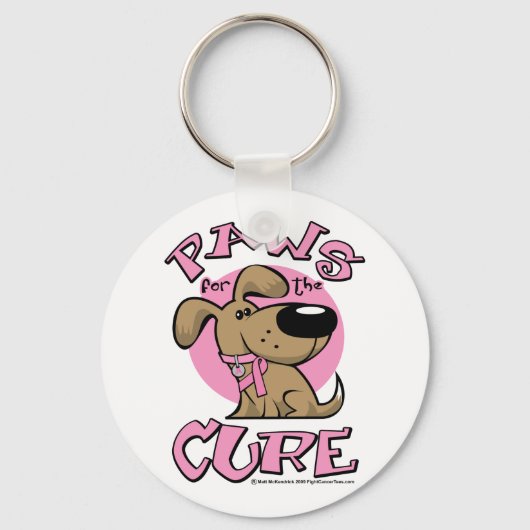 乳がん治療犬の手 キーホルダー (正面)