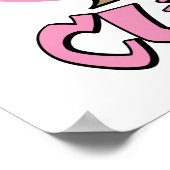 乳がん治療犬の手 ポスター (角)