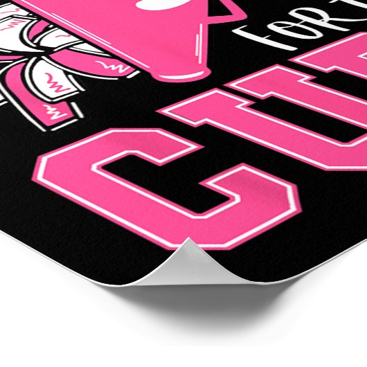 乳がん治療認識度チアリーダーF ポスター (角)