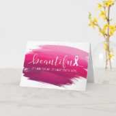 乳がん生存者あなたが美しい カード (黄色い花)