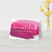 乳がん生存者あなたが美しい カード (黄色い花)