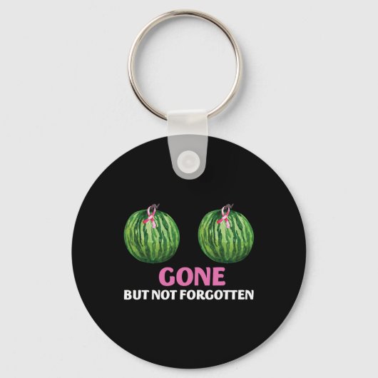 乳がん生存者の乳房切除術は行ったが行っていない キーホルダー (正面)