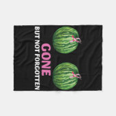 乳がん生存者の乳房切除術は行ったが行っていない フリースブランケット (正面(横))