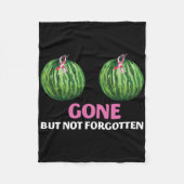 乳がん生存者の乳房切除術は行ったが行っていない フリースブランケット (正面)