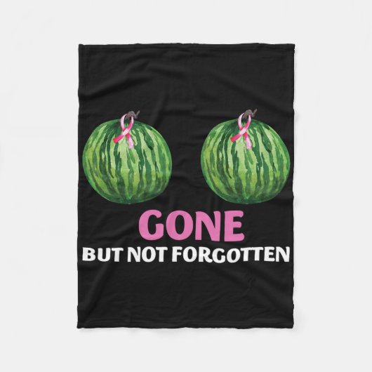 乳がん生存者の乳房切除術は行ったが行っていない フリースブランケット (正面)