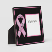 乳がん生存者の写真フレームのパーソナライズ フォトプラーク (正面)