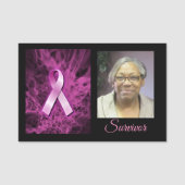 乳がん生存者の名前タグ 名札 (正面)