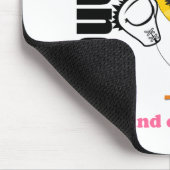 乳がん生存者の巻きリボン マウスパッド (コーナー)