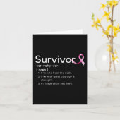 乳がん生存者の生存者定義 カード (黄色い花)