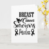 乳がん生存者は高価ではない カード (黄色い花)