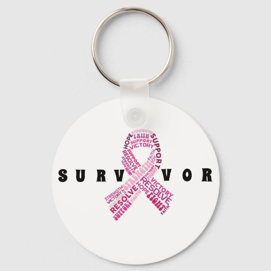 乳がん生存者キーチェーン キーホルダー (正面)