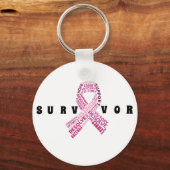 乳がん生存者キーチェーン キーホルダー (正面)