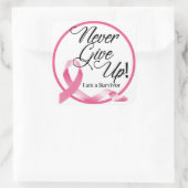 乳がん生存者ステッカー スクエアシール (バッグ)