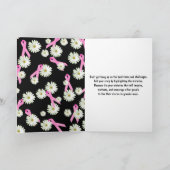 乳がん生存者ピンクリボン支持 カード (内部)