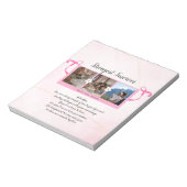 乳がん生存者写真3コラージュ ノートパッド (回転)