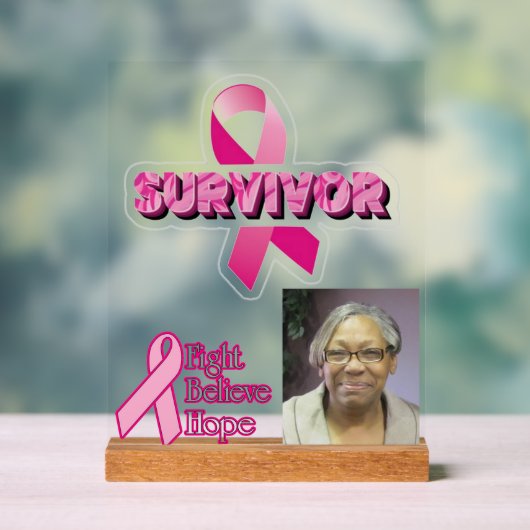 乳がん生存者写真 アクリルサイン (ニュートラル)