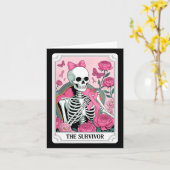 乳がん生存者骨格タロットフローラ カード (黄色い花)