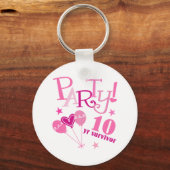 乳がん生存者10年 キーホルダー (正面)